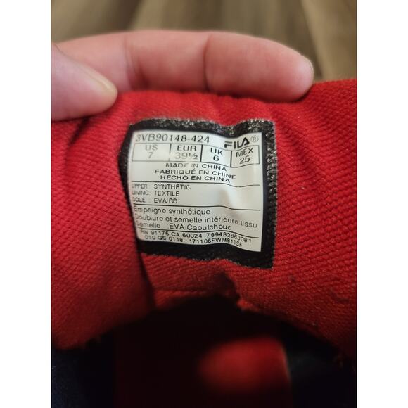 FILA Classic Limited Edition Jamal Mashburn MB Navy Basketball Sneakers Size 7 - Picture 7 of 8